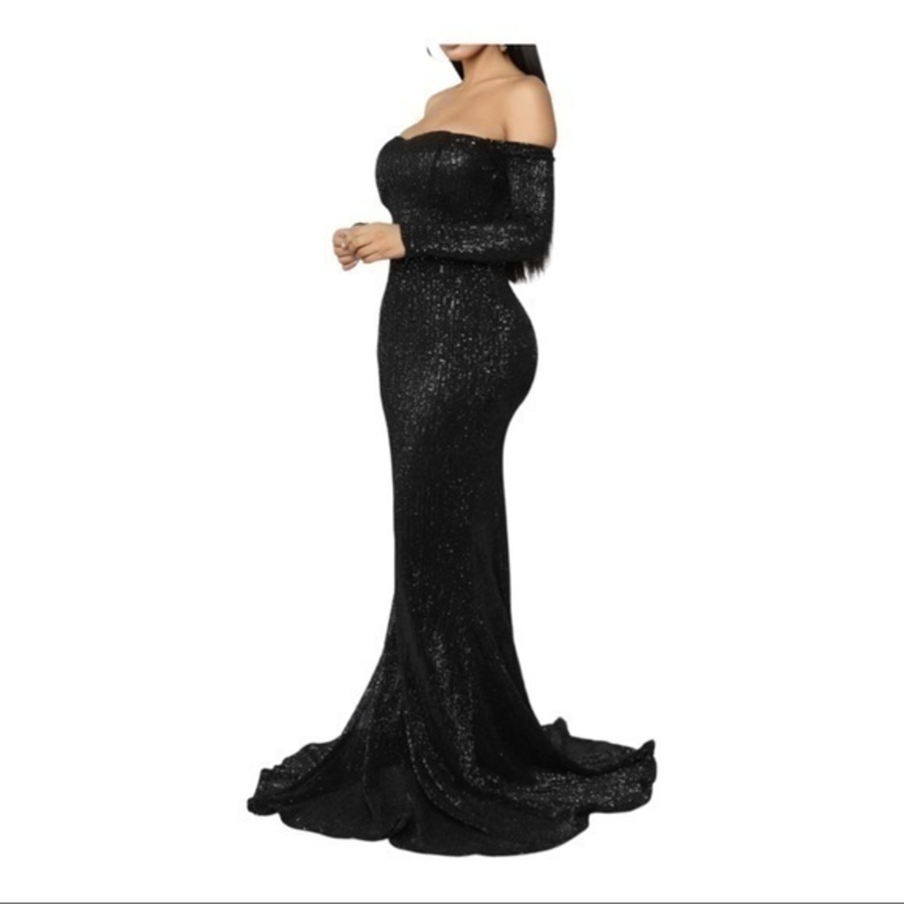 got class sequin dress black Fashion Nova | Dresses | Fashion Nova Gown Maxi Size Xs boho patchwork dress EVERPRETTY Romantic Dusty Rose Size:5/6 Shoulder pads